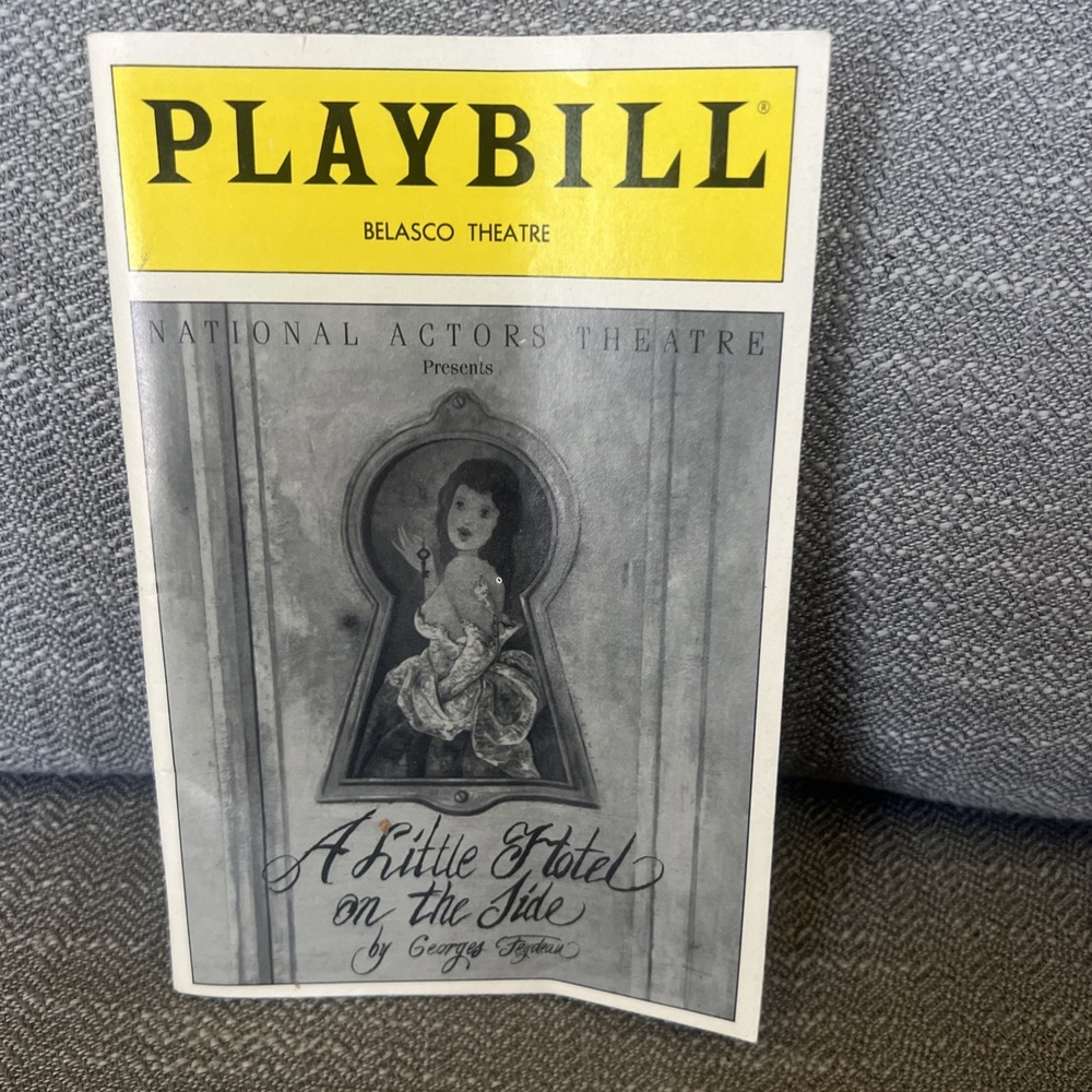 A LITTLE HOTEL ON THE SIDE, PLAYBILL, JANUARY 1991, BELASCO THEATRE